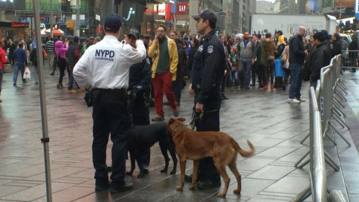 After a year marred by terrorism here and abroad one million people are expected to descend on Times Square to ring in the new year and the NYPD says they're ready