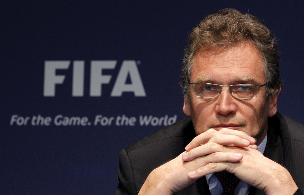 FIFA Secretary General Jerome Valcke attends a news conference after the meeting of the Ethics Committee at the Home of FIFA in Zurich in this