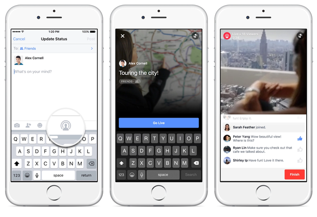 Facebook Takes On Periscope By Giving Live Streaming To All U.S. iPhoners