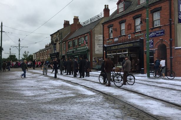 Filming at Beamish Museum for last episode of Downton Abbey