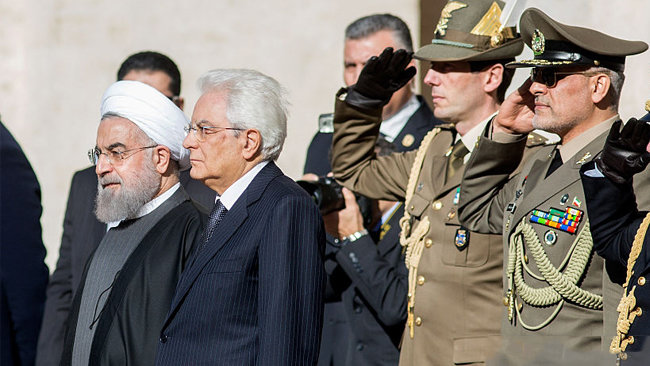 Iran's president visits Rome then Paris for first state visit