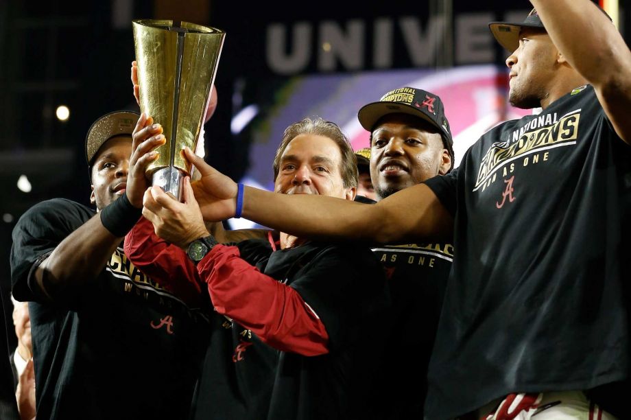 Coach Nick Saban and the Crimson Tide celebrated another national title after beating Clemson 45-40 on Monday night. The Southeastern Conference was 9-2 in the postseason