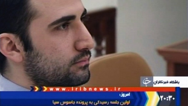 Freed Former US marine Amir Hekmati accused by Iran of spying for the CIA sits in Tehran's revolutionary court in 2011