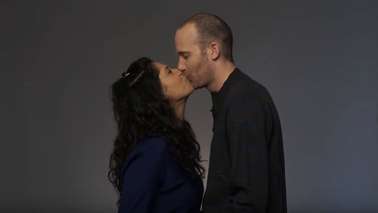 From'Jews & Arabs Kiss video by Time Out Tel Aviv