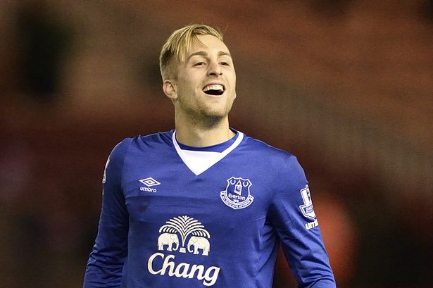 Gerard Deulofeu acknowledges the Everton fans chanting his name after the League Cup quarter-final win at Middlesbrough