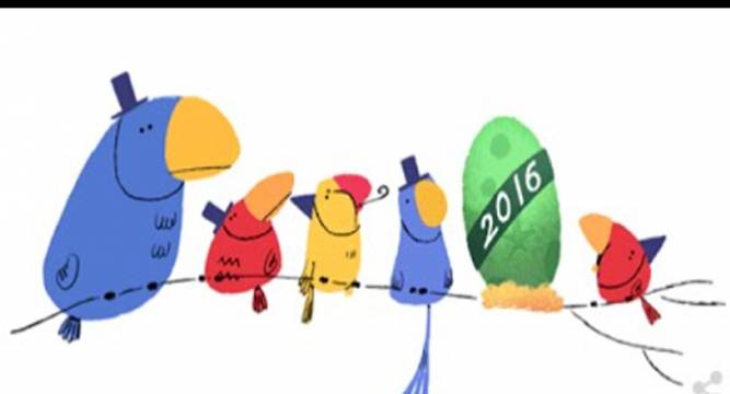 Google celebrates New Year eve with animated doddle