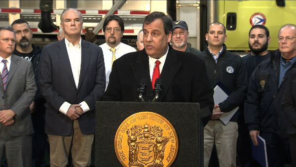 Gov. Christie declares state of emergency for New