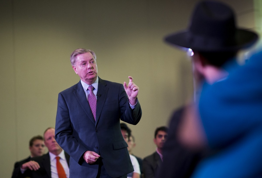 Graham held a town hall meeting on the Iran nuclear agreement on Monday