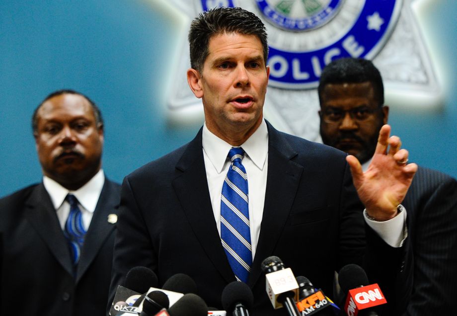 David Bowdich the assistant director in charge of the FBI’s Los Angeles office speaks at a news conference at the San Bernardino Police Department on Tuesday Jan. 5 2016. Bowdich appealed to the public and the San Bernardino community for informatio