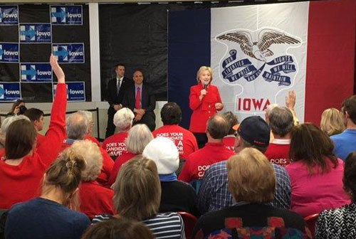 HIllary Clinton from Hillary for Iowa Twitter account