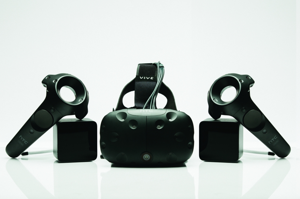 HTC's Vive Pre featuring a new front-camera and controllers