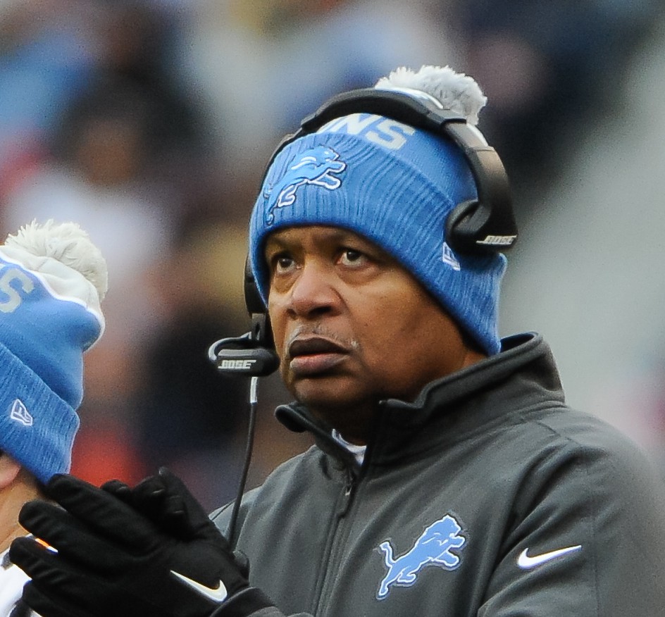 Head coach Jim Caldwell of the Detroit Lions