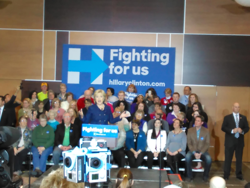 Hillary Clinton stumps at Simpson College in Indianola on Jan. 21 2016