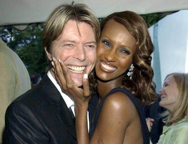 DAVID BOWIE AND WIFE IMAN SERPENTINE SUMMER PARTY IN ASSOCIATION WITH FRENCH CONNECTION LONDON BRITAIN- 09 JUL 2002