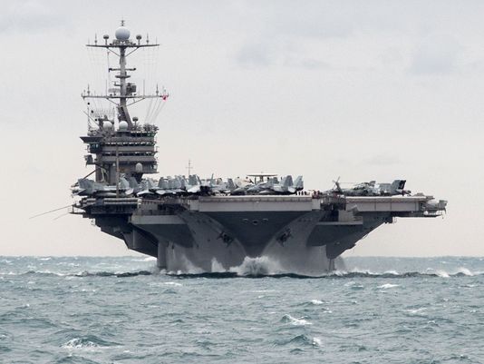 US accuses Iran of conducting missile test near warships