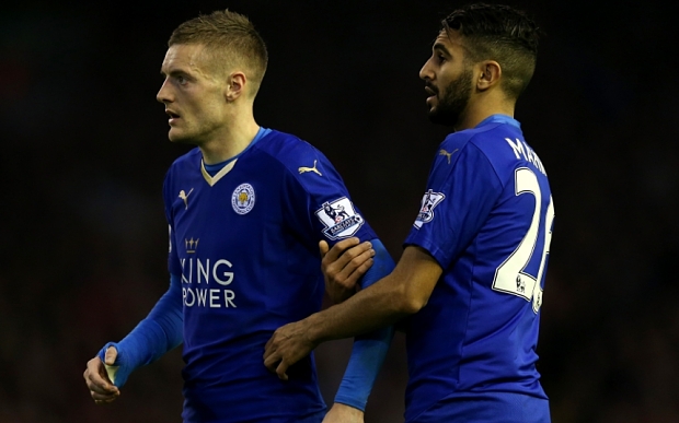 Jamie Vardy and Riyad Mahrez