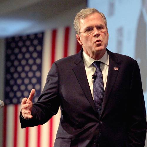 Republican presidential candidate former Florida Gov. Jeb Bush speaks at the New Hampshire Forum on Addiction and the Heroin Epidemic at Southern New Hampshire University in Manchester N.H