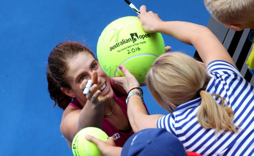 Johanna Konta is having a ball in the Australian Open