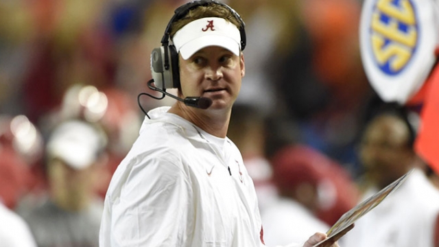 Alabama offensive coordinator Lane Kiffin