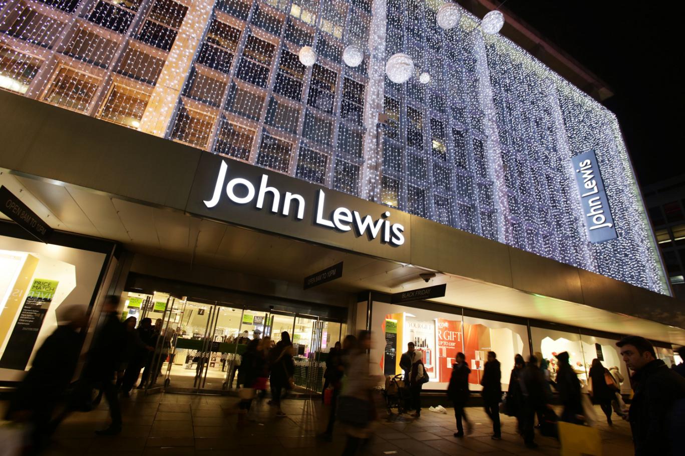 John Lewis lit up for Christmas on Oxford Street