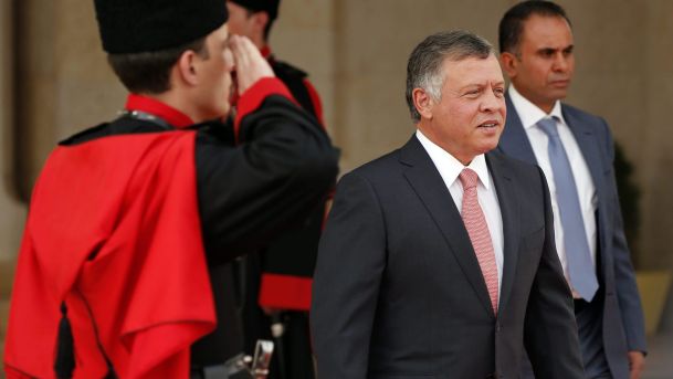 Jordan's King Abdullah in Amman Jordan