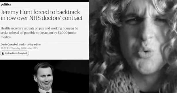 Junior doctor's Adele parody video addressed to Jeremy Hunt