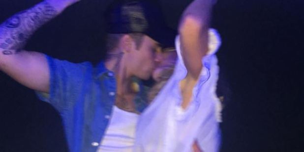 Justin Bieber and Hailey Baldwin share New Year's Eve kiss