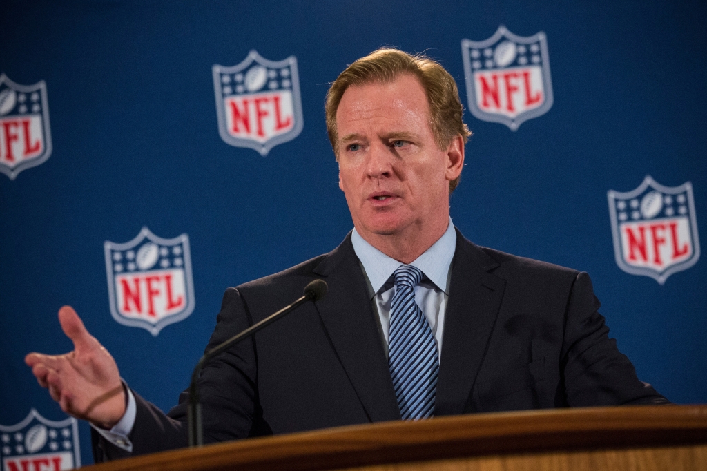 New York City. Goodell addressed the media at the conclusion of the annual Fall league meeting in the wake of a string of high-profile incidents inc