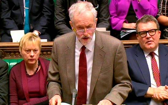 Labour Party leader Jeremy Corbyn who sacked two members of his shadow cabinet in a so-called ‘revenge reshuffle