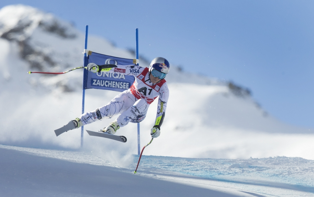 16- ALPINE SKIING- FIS World Cup Zauchensee Super G ladies. Image shows Lindsey Vonn