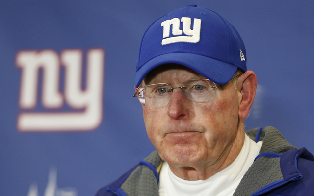 ASSOCIATED PRESS           New York Giants head coach Tom Coughlin answers questions during a news conference after the Giants lost 35-30 to the Philadelphia Eagles in an NFL football game in East Rutherford N.J. Sunday