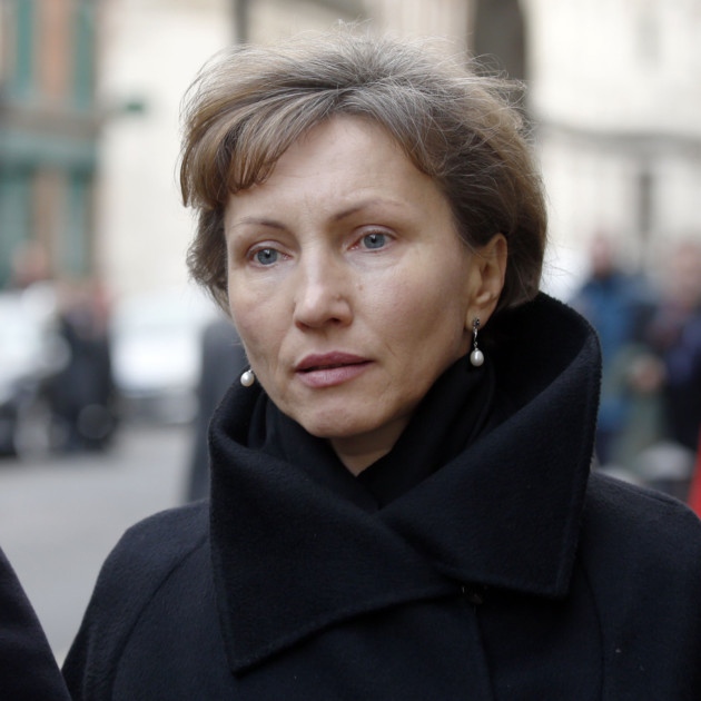 Marina Litvinenko outside the Royal Courts of Justice