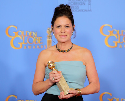 Maura Tierney at the 2016 Golden Globe Awards in Beverly Hills Calif