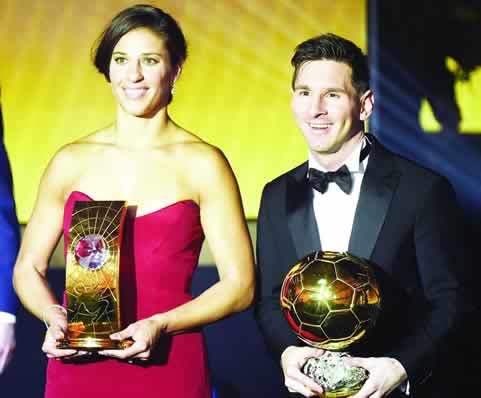 Messi wins fifth Ballon d'Or title