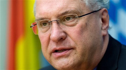 Joachim Herrmann interior minister of the German state Bavaria speaks a news conference in Munich southern Germany Friday Jan. 1 2016. Herrmann said