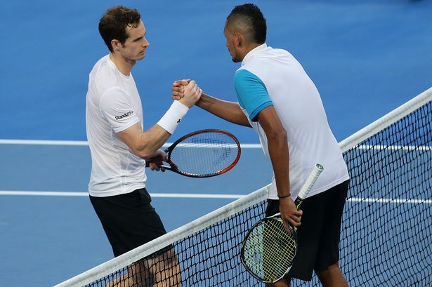 (Sports) Aussie tennis star defeats Andy Murray in Australian Open warm up