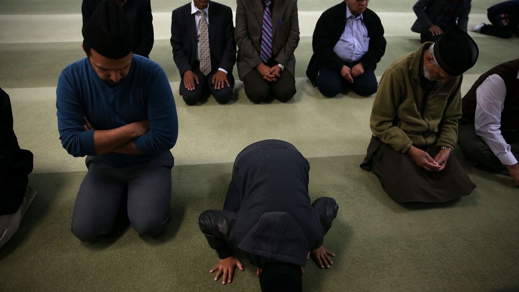 Muslims pray at a prayer vigil in San Bernardino California.     Justin Sullivan  Getty Images