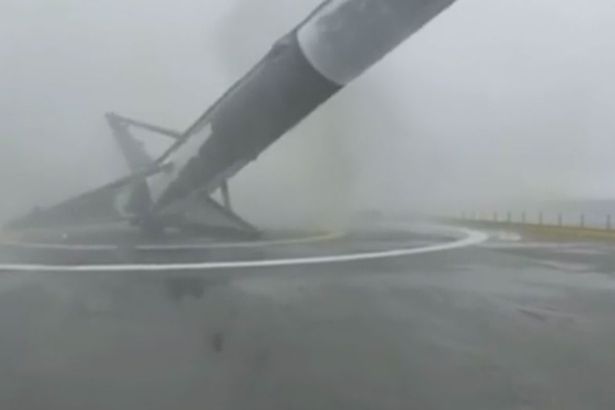 SpaceX rocket blows