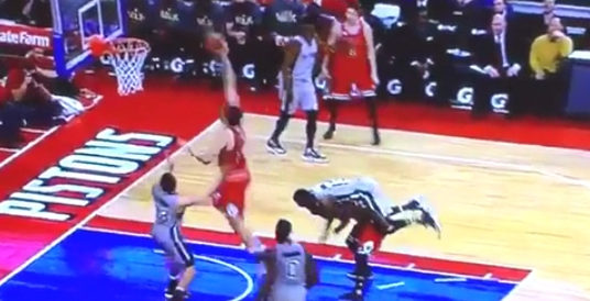 Pau Gasol takes flight Marcus Morris rides Jimmy Butler