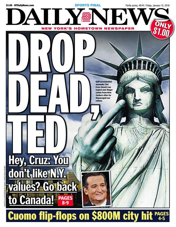 NY Daily News'Drop Dead Ted