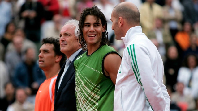 Rafael Nadal and Zinedine Zidane