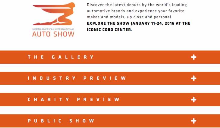 Detroit Auto Show tickets