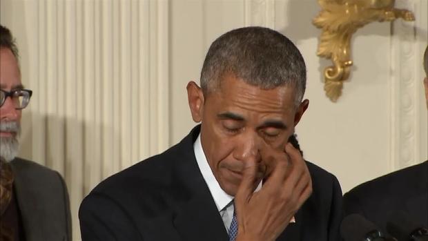 It Gets Me Mad: Obama Sheds Tears Talking about Gun Violence