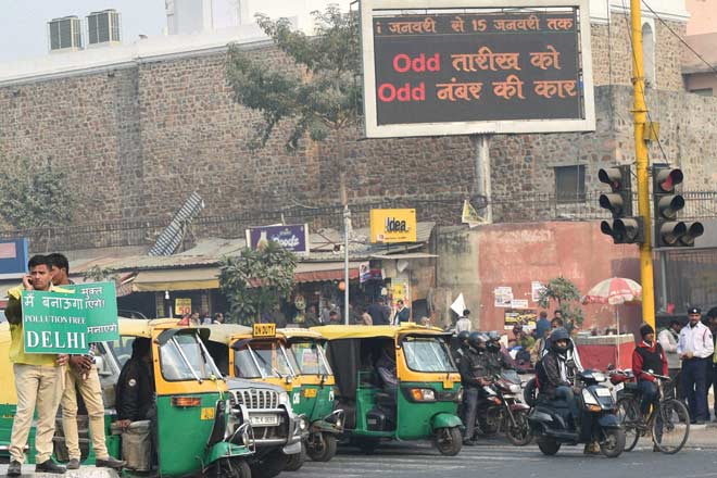 On January 1 only cars with registration numbers ending in odd digits were allowed on the capital's roads with the government declaring the opening day of the scheme as an overwhelming success