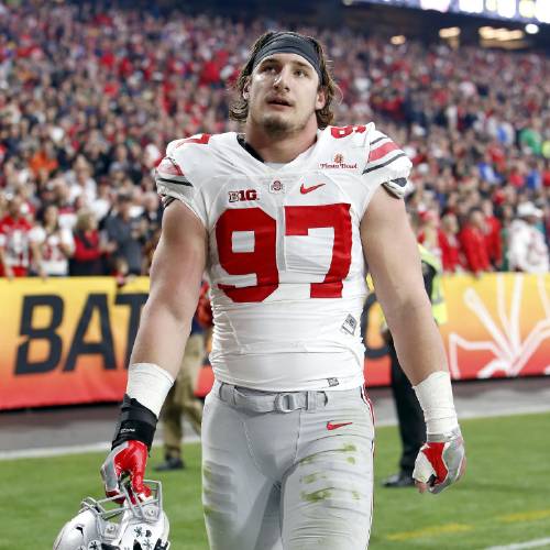 Ohio State star Bosa ejected from Fiesta Bowl for targeting