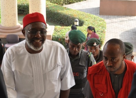 Olisa Metuh arrives federal high court in Abuja