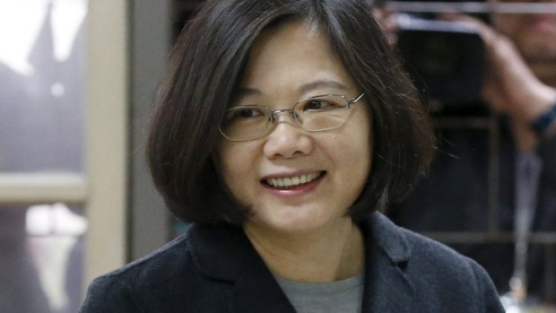 Taiwan's Democratic Progressive Party Chairperson and presidential candidate Tsai Ing-wen won 56 per cent of the vote