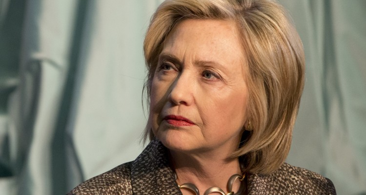 Democratic presidential candidate Hillary Rodham Clinton attends The Hillary Rodham Clinton Awards for Advancing Women in Peace and Security in the Riggs Library at Georgetown University in Washington Wednesday