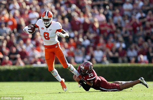 Cain was one of the leading deep threats for the Tigers ranking third on the team with 34 catches and second with 582 yards receiving