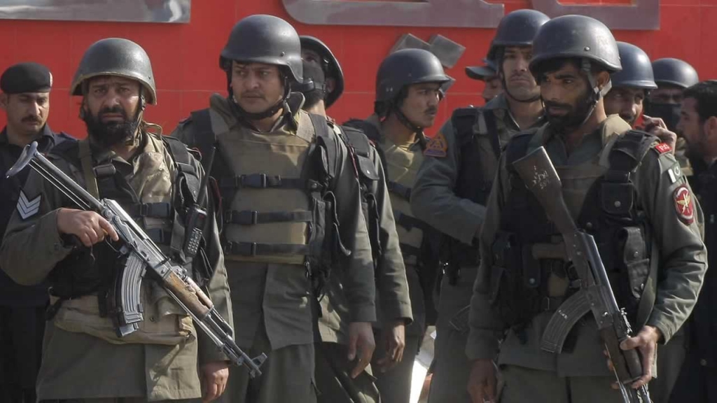 Pakistani troops arrive at Bacha Khan University in Charsadda town some 35 kilometers outside the city of Peshawar Pakistan Wednesday Jan. 20 2016